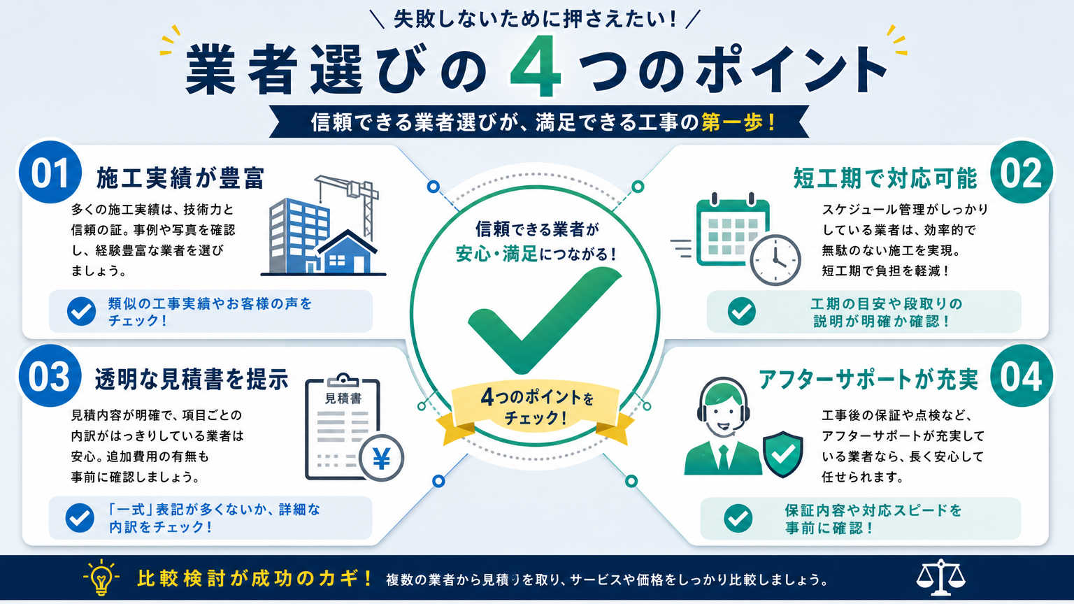 23区で内装業者・パーテーション施工会社を選ぶポイント